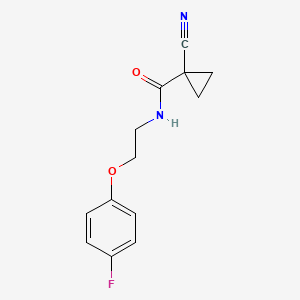 1-cyano-N-(2-(4-fluorophenoxy)ethyl)cyclopropanecarboxamide