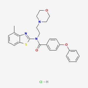 N-(4-methylbenzo[d]thiazol-2-yl)-N-(2-morpholinoethyl)-4-phenoxybenzamide hydrochloride