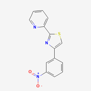 4-(3-Nitrophenyl)-2-(pyridin-2-yl)thiazole