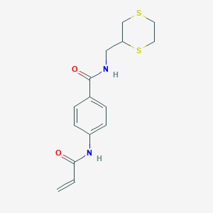 N-(1,4-Dithian-2-ylmethyl)-4-(prop-2-enoylamino)benzamide