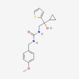 1-(2-Cyclopropyl-2-hydroxy-2-(thiophen-2-yl)ethyl)-3-(4-methoxybenzyl)urea