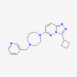 3-Cyclobutyl-6-[4-(pyridin-3-ylmethyl)-1,4-diazepan-1-yl]-[1,2,4]triazolo[4,3-b]pyridazine