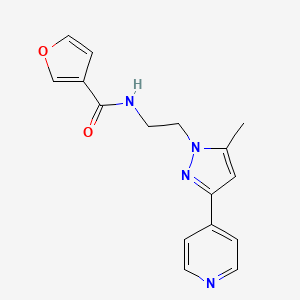 N-(2-(5-methyl-3-(pyridin-4-yl)-1H-pyrazol-1-yl)ethyl)furan-3-carboxamide