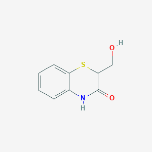 molecular formula C9H9NO2S B2617181 2-(hydroxymethyl)-4H-1,4-benzothiazin-3-one CAS No. 139331-61-6