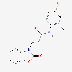 molecular formula C17H15BrN2O3 B2617191 N-(4-bromo-2-methylphenyl)-3-(2-oxo-2,3-dihydro-1,3-benzoxazol-3-yl)propanamide CAS No. 851989-39-4