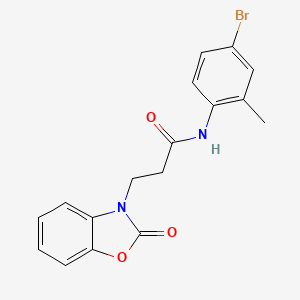 molecular formula C17H15BrN2O3 B2617191 N-(4-bromo-2-methylphenyl)-3-(2-oxo-1,3-benzoxazol-3-yl)propanamide CAS No. 851989-39-4