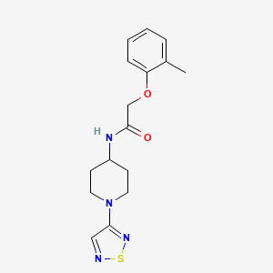 molecular formula C16H20N4O2S B2617193 N-(1-(1,2,5-thiadiazol-3-yl)piperidin-4-yl)-2-(o-tolyloxy)acetamide CAS No. 2034608-70-1