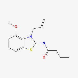 (Z)-N-(3-allyl-4-methoxybenzo[d]thiazol-2(3H)-ylidene)butyramide