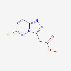 molecular formula C8H7ClN4O2 B2617201 Methyl (6-chloro[1,2,4]triazolo[4,3-b]pyridazin-3-yl)acetate CAS No. 1146291-07-7