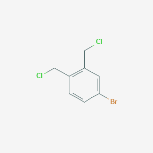 molecular formula C8H7BrCl2 B2617202 4-Bromo-1,2-bis(chloromethyl)benzene CAS No. 934011-79-7