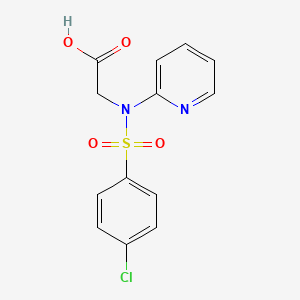 molecular formula C13H11ClN2O4S B2617218 2-[[(4-Chlorophenyl)sulfonyl](2-pyridinyl)amino]acetic acid CAS No. 337922-13-1