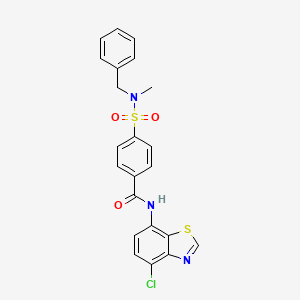 4-(N-benzyl-N-methylsulfamoyl)-N-(4-chlorobenzo[d]thiazol-7-yl)benzamide