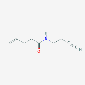 molecular formula C9H13NO B2617258 N-(3-Butynyl)-4-pentenamide CAS No. 1339229-17-2