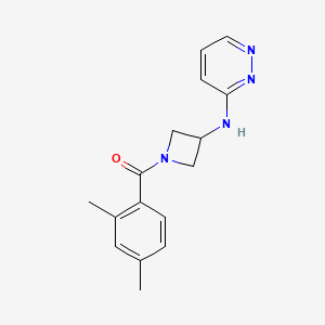 molecular formula C16H18N4O B2617265 N-[1-(2,4-dimethylbenzoyl)azetidin-3-yl]pyridazin-3-amine CAS No. 2097917-98-9