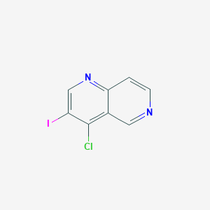 molecular formula C8H4ClIN2 B2617280 4-Chloro-3-iodo-1,6-naphthyridine CAS No. 2208092-49-1