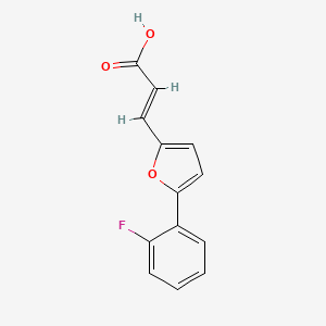 molecular formula C13H9FO3 B2617283 3-[5-(2-Fluorophenyl)furan-2-yl]prop-2-enoic acid CAS No. 851398-31-7