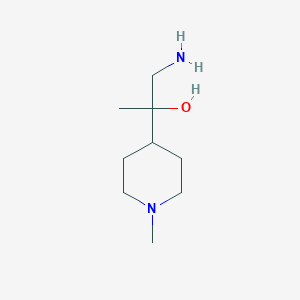 molecular formula C9H20N2O B2617284 1-Amino-2-(1-methylpiperidin-4-yl)propan-2-ol CAS No. 1506622-28-1