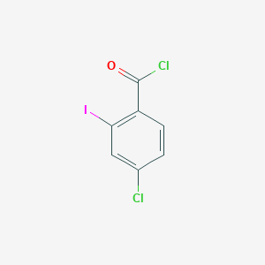 molecular formula C7H3Cl2IO B2617292 4-Chloro-2-iodobenzoyl chloride CAS No. 476619-76-8