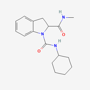 molecular formula C17H23N3O2 B2617305 N1-cyclohexyl-N2-methylindoline-1,2-dicarboxamide CAS No. 1103517-52-7