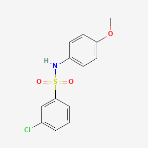 molecular formula C13H12ClNO3S B2617311 3-chloro-N-(4-methoxyphenyl)benzenesulfonamide CAS No. 18999-20-7
