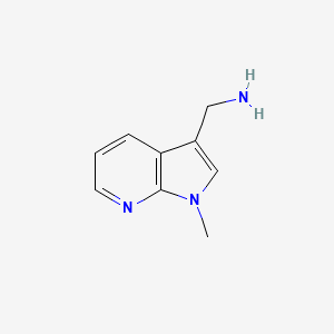 molecular formula C9H11N3 B2617314 (1-Methyl-1H-pyrrolo[2,3-B]pyridin-3-YL)methylamine CAS No. 1092309-87-9