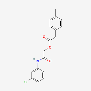 molecular formula C17H16ClNO3 B2617318 2-[(3-Chlorophenyl)amino]-2-oxoethyl (4-methylphenyl)acetate CAS No. 1797254-89-7