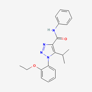 molecular formula C20H22N4O2 B2617321 1-(2-乙氧苯基)-5-异丙基-N-苯基-1H-1,2,3-三唑-4-羧酰胺 CAS No. 1049120-70-8