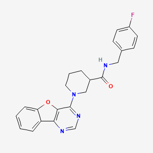 1-([1]benzofuro[3,2-d]pyrimidin-4-yl)-N-(4-fluorobenzyl)piperidine-3-carboxamide