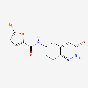 molecular formula C13H12BrN3O3 B2617344 5-bromo-N-(3-oxo-2,3,5,6,7,8-hexahydrocinnolin-6-yl)furan-2-carboxamide CAS No. 2034348-89-3