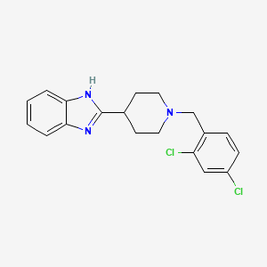 molecular formula C19H19Cl2N3 B2617350 2-(1-(2,4-dichlorobenzyl)piperidin-4-yl)-1H-benzo[d]imidazole CAS No. 887217-29-0