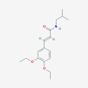 molecular formula C17H25NO3 B2617351 (E)-3-(3,4-二乙氧基苯基)-N-异丁基丙烯酰胺 CAS No. 496039-36-2