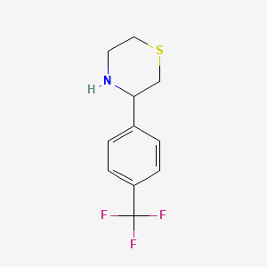 B2617355 3-[4-(Trifluoromethyl)phenyl] thiomorpholine CAS No. 887344-29-8