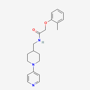 molecular formula C20H25N3O2 B2617356 N-((1-(吡啶-4-基)哌啶-4-基)甲基)-2-(邻甲苯氧基)乙酰胺 CAS No. 2034237-18-6