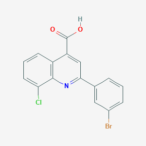 B2617359 2-(3-Bromophenyl)-8-chloroquinoline-4-carboxylic acid CAS No. 725217-59-4