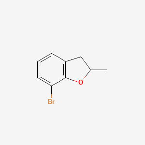 molecular formula C9H9BrO B2617384 7-Bromo-2-methyl-2,3-dihydro-1-benzofuran CAS No. 90326-55-9