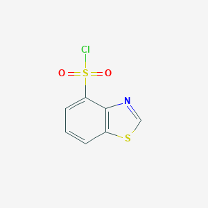 molecular formula C7H4ClNO2S2 B026174 1,3-Benzothiazole-4-sulfonyl chloride CAS No. 149575-65-5