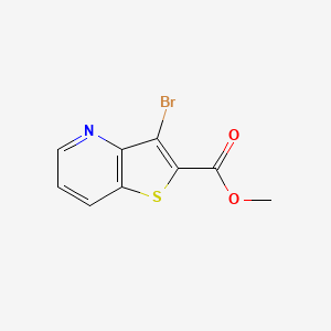 molecular formula C9H6BrNO2S B2617431 Methyl 3-bromothieno[3,2-b]pyridine-2-carboxylate CAS No. 1104630-92-3