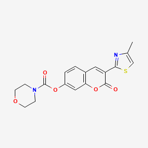 B2617432 3-(4-methylthiazol-2-yl)-2-oxo-2H-chromen-7-yl morpholine-4-carboxylate CAS No. 637746-81-7