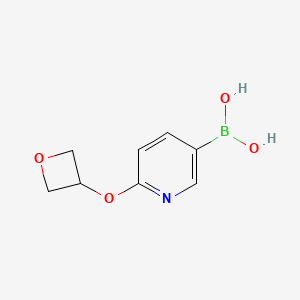 B2617439 [6-(Oxetan-3-yloxy)pyridin-3-yl]boronic acid CAS No. 2377610-41-6