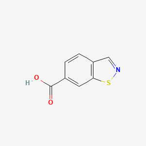 molecular formula C8H5NO2S B2617444 Benzo[d]isothiazole-6-carboxylic acid CAS No. 1015070-97-9