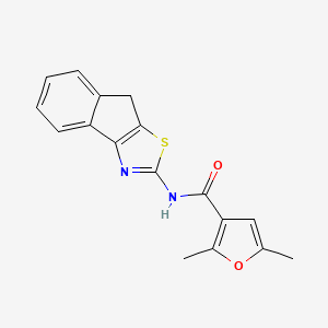 molecular formula C17H14N2O2S B2617485 N-(8H-indeno[1,2-d]thiazol-2-yl)-2,5-dimethylfuran-3-carboxamide CAS No. 1203362-84-8