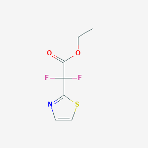 molecular formula C7H7F2NO2S B2617511 Ethyl 2,2-difluoro-2-(1,3-thiazol-2-yl)acetate CAS No. 311797-29-2