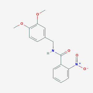 molecular formula C16H16N2O5 B2617594 N-[(3,4-dimethoxyphenyl)methyl]-2-nitrobenzamide CAS No. 120275-48-1