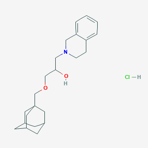 1-[(Adamantan-1-yl)methoxy]-3-(1,2,3,4-tetrahydroisoquinolin-2-yl)propan-2-ol hydrochloride