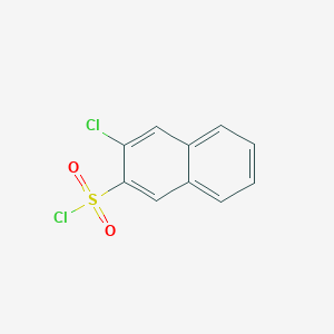 molecular formula C10H6Cl2O2S B2617618 3-Chloronaphthalene-2-sulfonyl chloride CAS No. 3623-96-9
