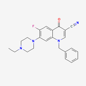 1-Benzyl-7-(4-ethylpiperazin-1-yl)-6-fluoro-4-oxoquinoline-3-carbonitrile