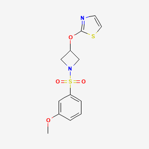 2-((1-((3-Methoxyphenyl)sulfonyl)azetidin-3-yl)oxy)thiazole