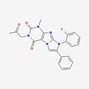8-(2-fluorophenyl)-1-methyl-3-(2-oxopropyl)-7-phenyl-1H-imidazo[2,1-f]purine-2,4(3H,8H)-dione