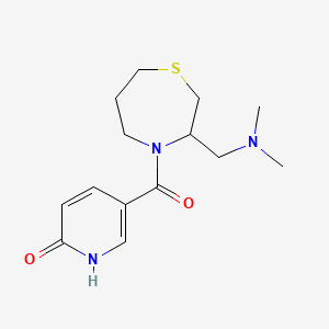 5-(3-((dimethylamino)methyl)-1,4-thiazepane-4-carbonyl)pyridin-2(1H)-one