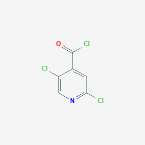molecular formula C6H2Cl3NO B2617666 2,5-Dichloropyridine-4-carbonyl chloride CAS No. 1017590-28-1